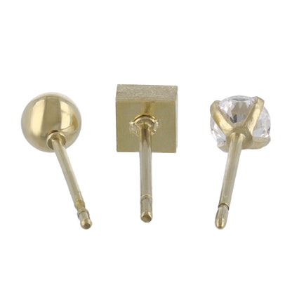 ピアス ファスナー 6個セット サージカルステンレスポスト スタッドピアス