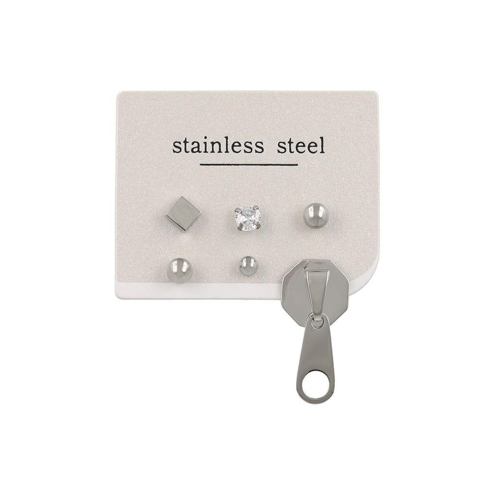 ピアス ファスナー 6個セット サージカルステンレスポスト スタッドピアス