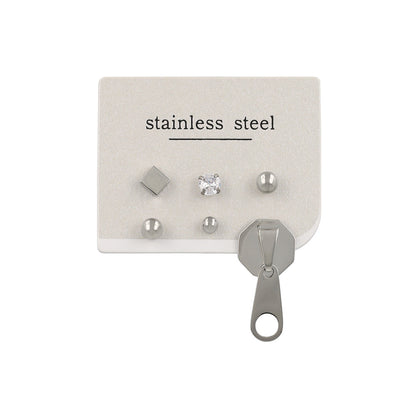 ピアス ファスナー 6個セット サージカルステンレスポスト スタッドピアス