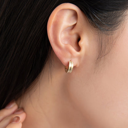 ピアス 梨地 6個セット サージカルステンレスポスト フープピアス スタッドピアス