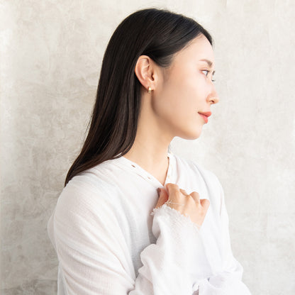 ピアス 梨地 6個セット サージカルステンレスポスト フープピアス スタッドピアス