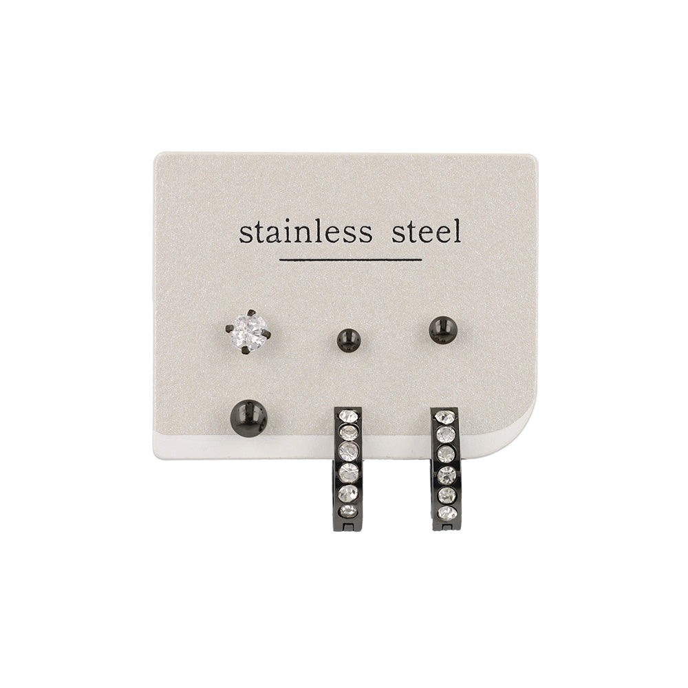 ピアス 6個セット サージカルステンレスポスト フープピアス スタッドピアス