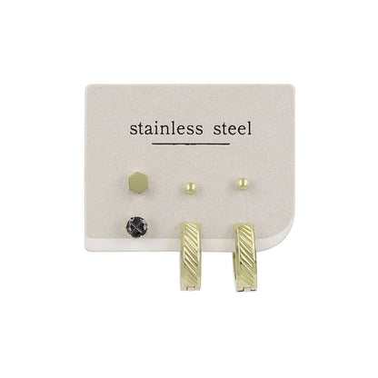 ピアス 6個セット サージカルステンレスポスト フープピアス スタッドピアス