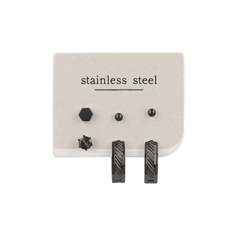 ピアス 6個セット サージカルステンレスポスト フープピアス スタッドピアス