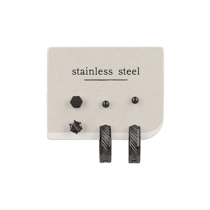 ピアス 6個セット サージカルステンレスポスト フープピアス スタッドピアス