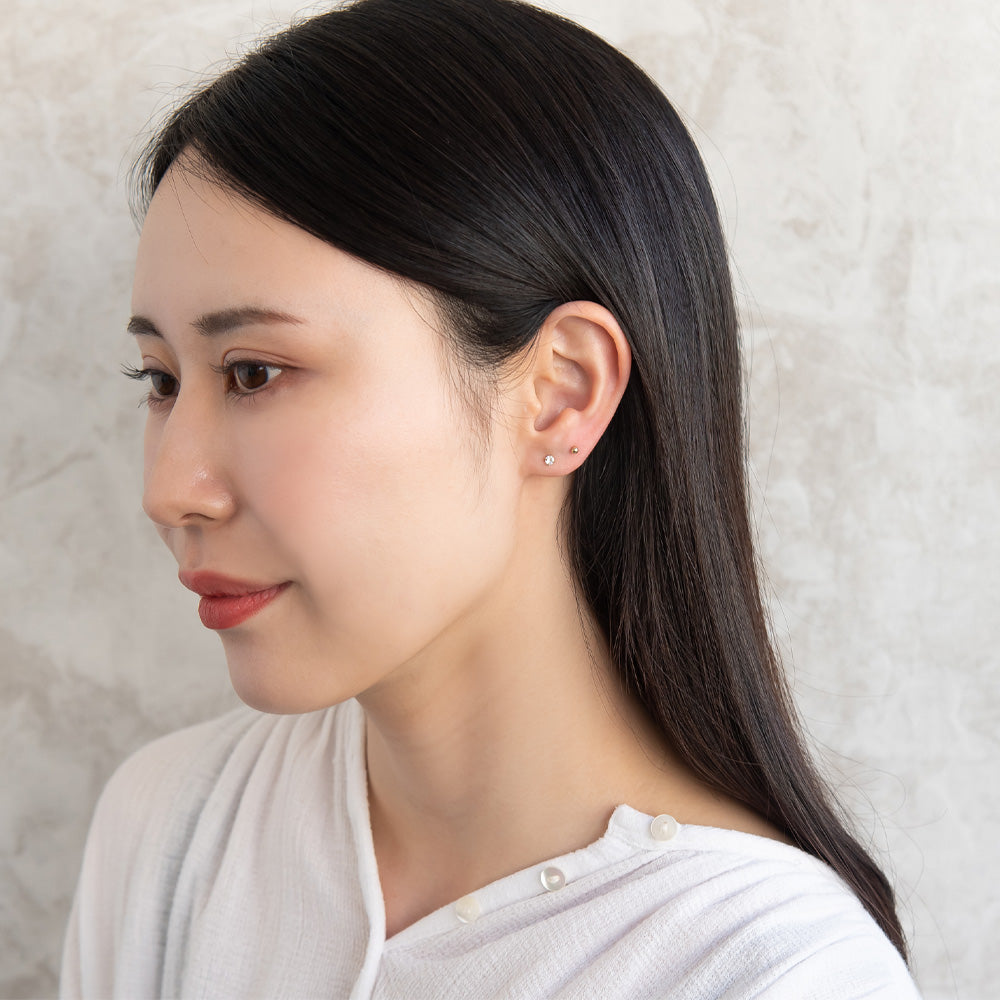 ピアス 6個セット サージカルステンレスポスト フープピアス スタッドピアス