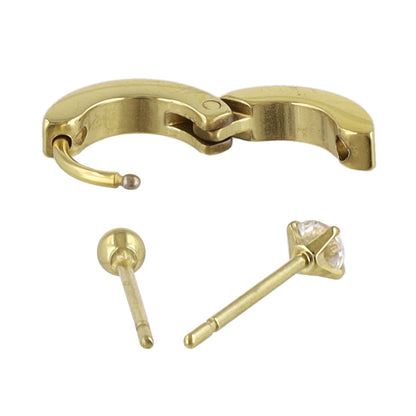 ピアス 6個セット サージカルステンレスポスト フープピアス スタッドピアス