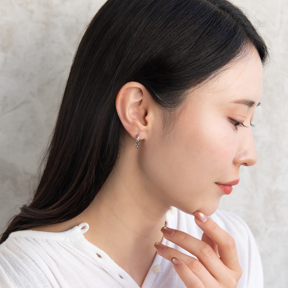 ピアス 6個セット サージカルステンレスポスト フープピアス スタッドピアス