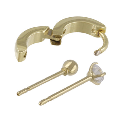 ピアス 6個セット サージカルステンレスポスト フープピアス スタッドピアス