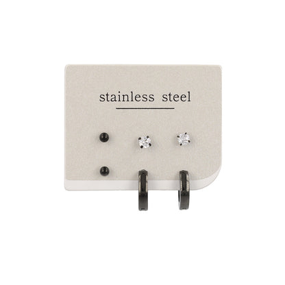 ピアス 6個セット サージカルステンレスポスト フープピアス スタッドピアス