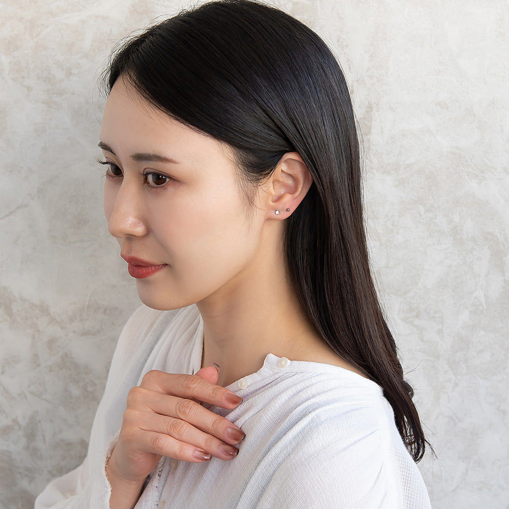 ピアス 6個セット サージカルステンレスポスト フープピアス スタッドピアス