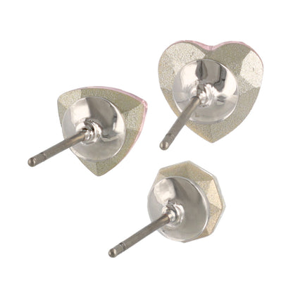 ピアス ニッケルフリー ハート 6個セット チタンポスト スタッドピアス