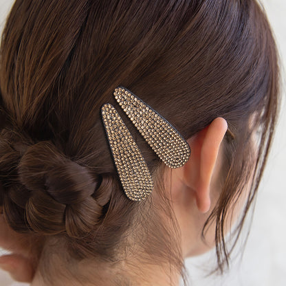 ヘアピン ストーン 2個セット スリーピン