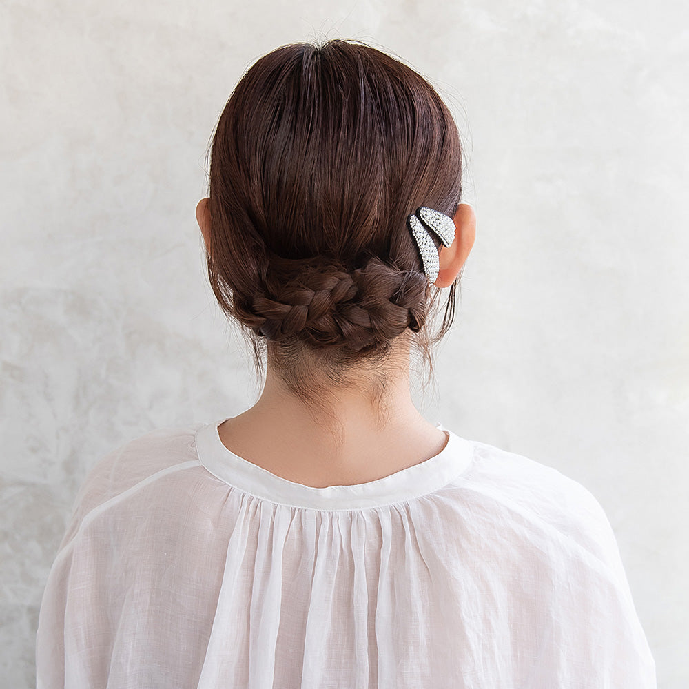 ヘアピン パール ストーン 2個セット スリーピン