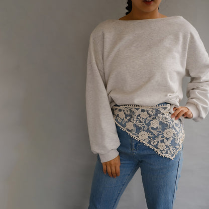 ヘッドドレス チュール 刺繍 フラワー 花 ボタニカル 柄 ヘッドスカーフ バブーシュカ