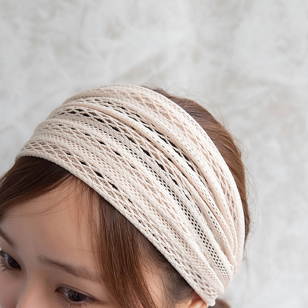 ヘアバンド クロスライン レース カラー ターバン – OSEWAYAオンライン