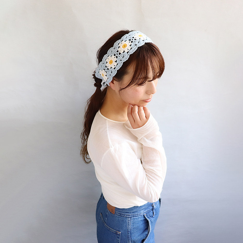 アンティパスト×ヒトミシノヤマ麦わらヘアバンド　ヘアアクセ　ヘッドドレス　日本製 ヘッドドレス 髪飾り 子供 女の子 キッズ ヘアアクセサリー