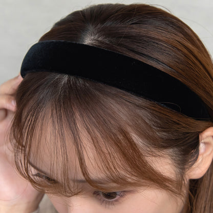 カチューシャ ベロア 幅27mm ワイド