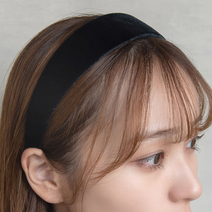 カチューシャ ベロア 幅40mm ワイド