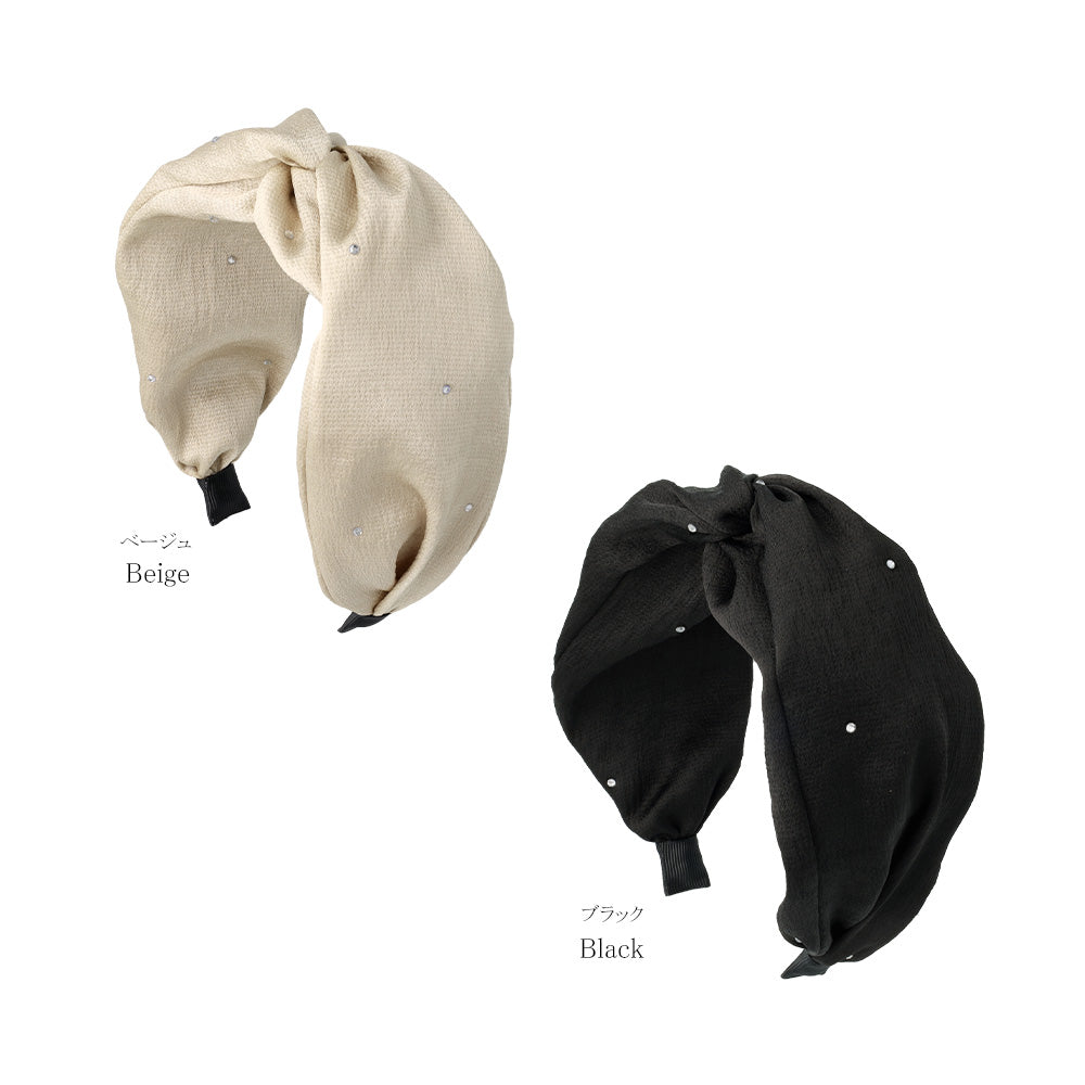 カチューシャ 幅広 ストーン