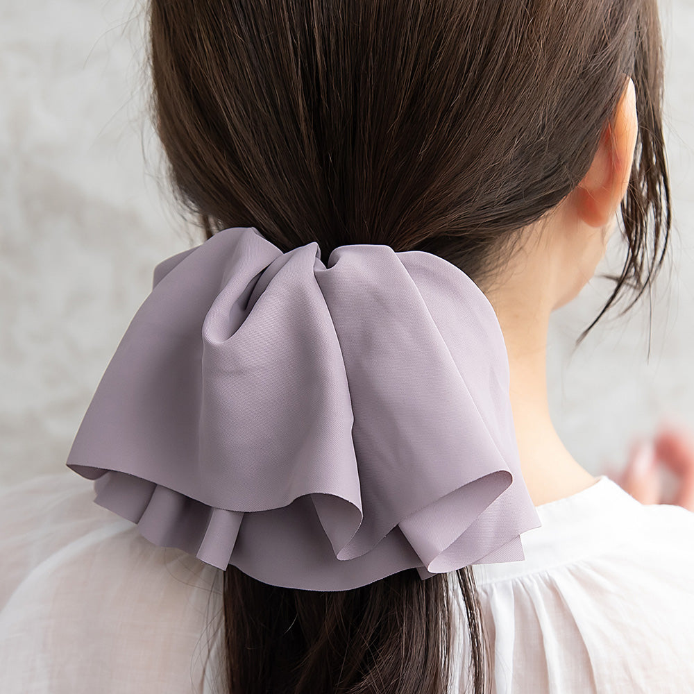 バレッタ ダブル フリル ベーシックカラー