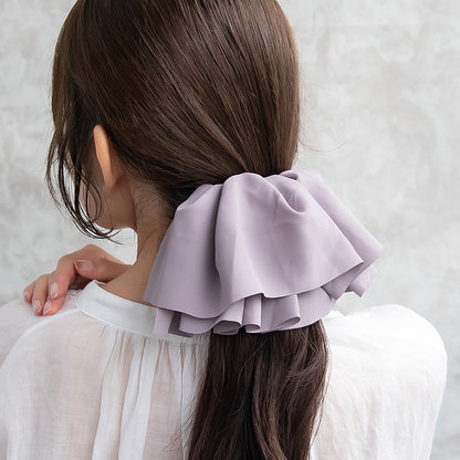 バレッタ ダブル フリル ベーシックカラー