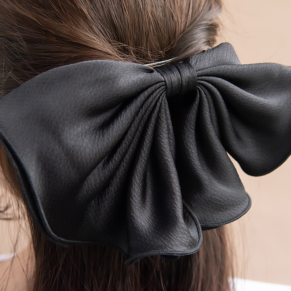 バレッタ ニッケルフリー リボン ドレープ