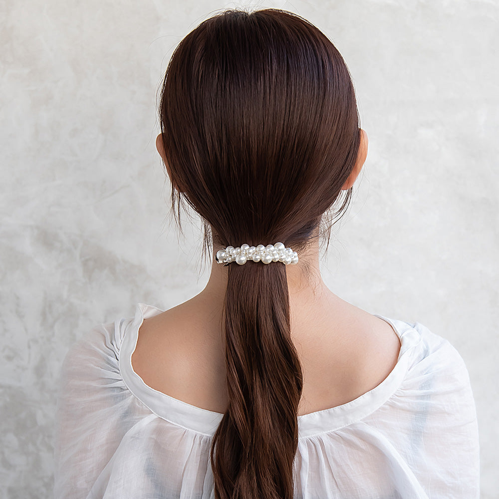 バレッタ パール ツイスト サイズレスバレッタ – OSEWAYAオンラインストア