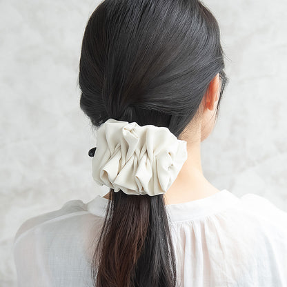 バナナクリップ ヘアクリップ ボリューム ギャザー フリル