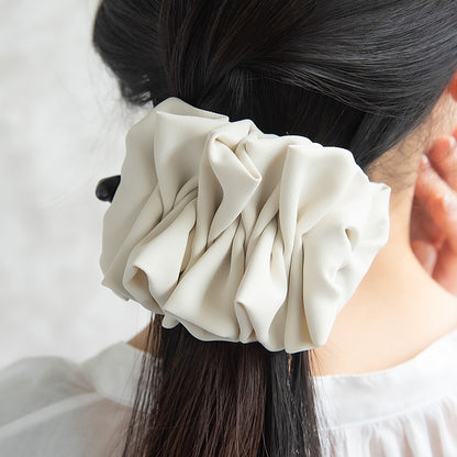 バナナクリップ ヘアクリップ ボリューム ギャザー フリル