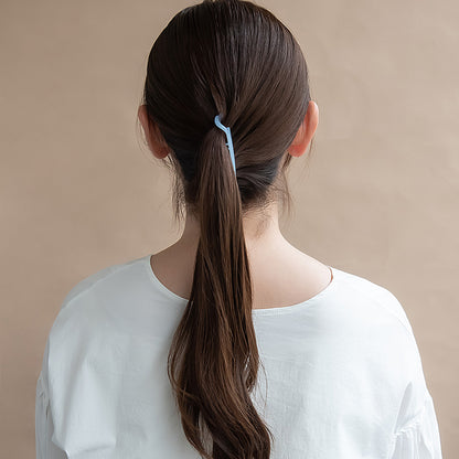 バナナクリップ ヘアクリップ パステル カラー カーブ 歯つき