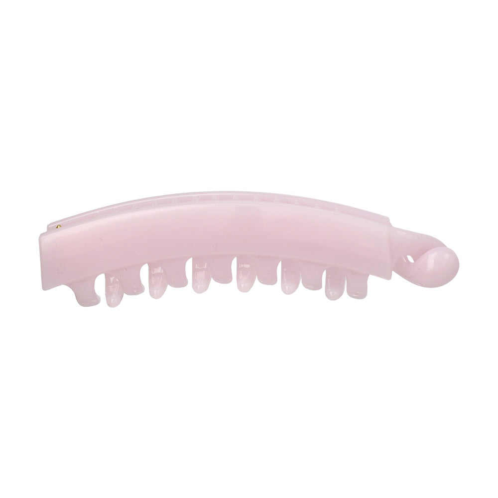 バナナクリップ ヘアクリップ パステル カラー カーブ 歯つき
