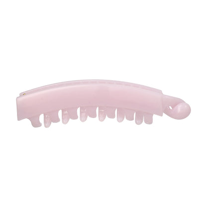 バナナクリップ ヘアクリップ パステル カラー カーブ 歯つき