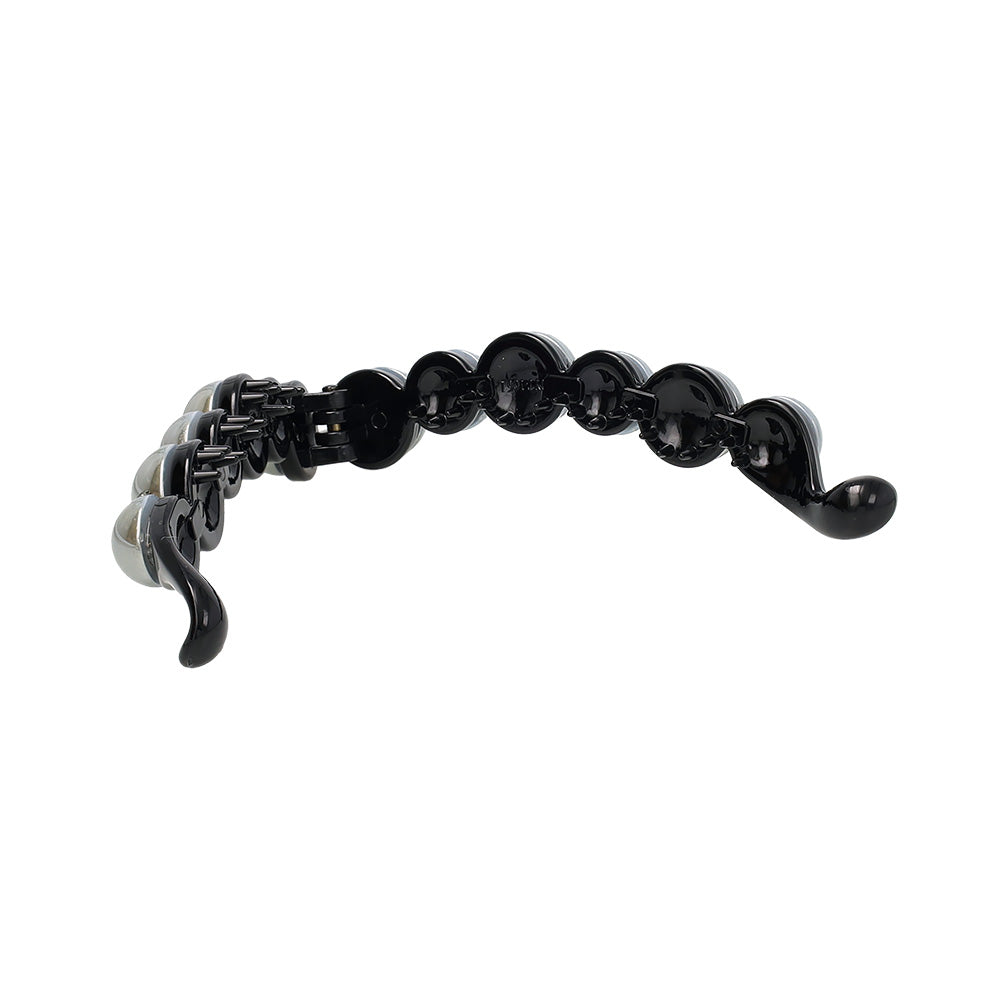バナナクリップ ヘアクリップ ストーン パール