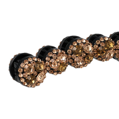 バナナクリップ ヘアクリップ カラー ビジュー ストーン