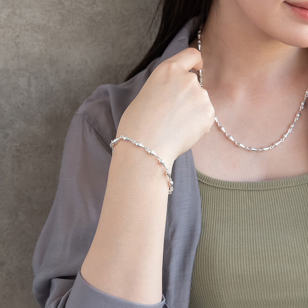 ブレスレット Awesome ニッケルフリー メタル ドロップ チェーンブレスレット