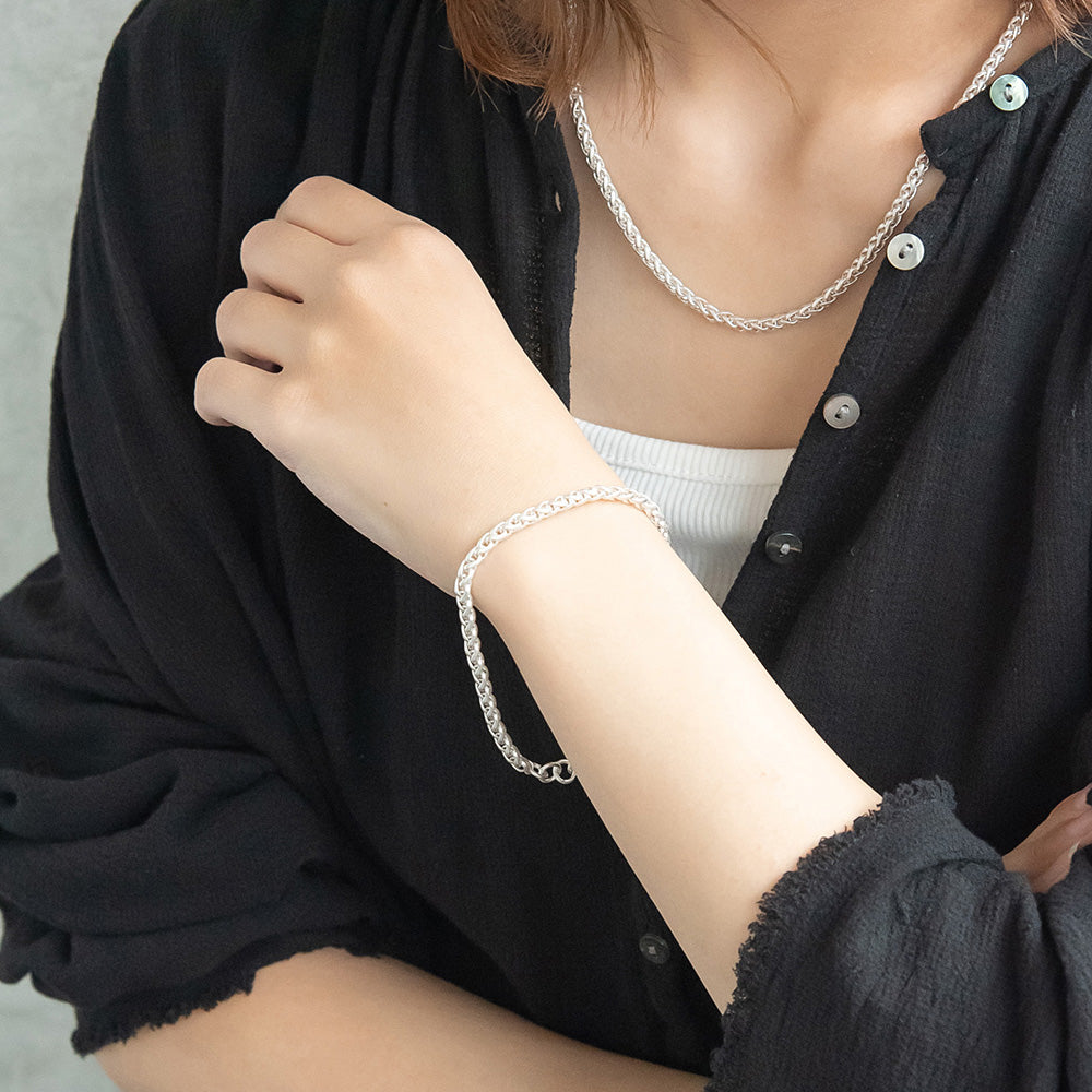 ブレスレット Awesome ニッケルフリー メタル スピガ チェーンブレスレット