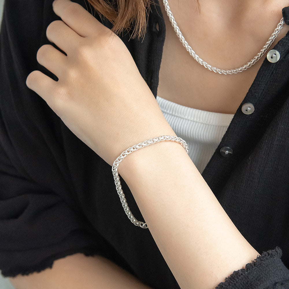 ブレスレット Awesome ニッケルフリー メタル スピガ チェーンブレスレット