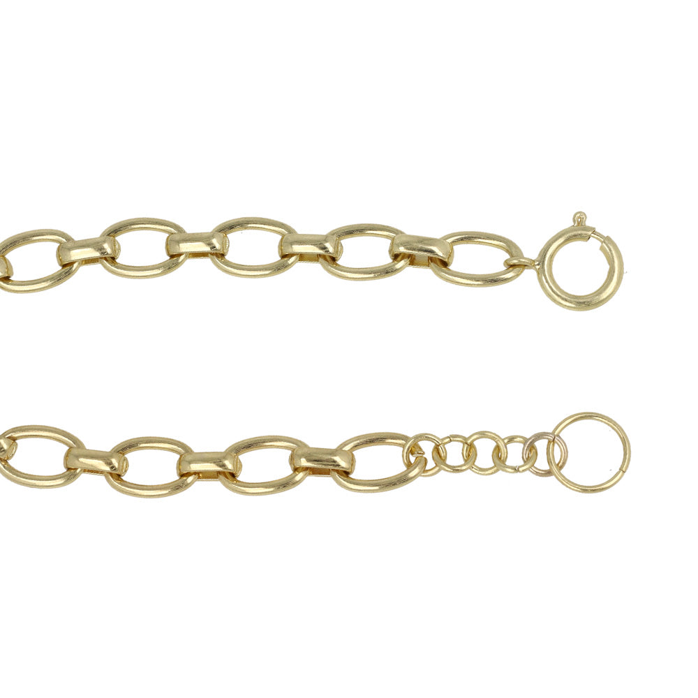 ブレスレット Awesome ニッケルフリー メタル オーバル チェーンブレスレット