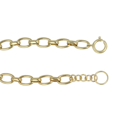 ブレスレット Awesome ニッケルフリー メタル オーバル チェーンブレスレット