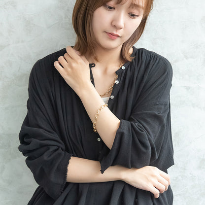 ブレスレット Awesome ニッケルフリー メタル オーバル チェーンブレスレット