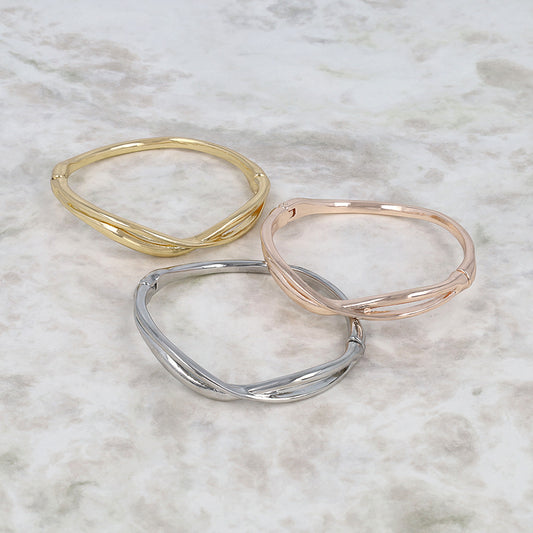 ブレスレット ニッケルフリー メタル クロス マグネットバングル