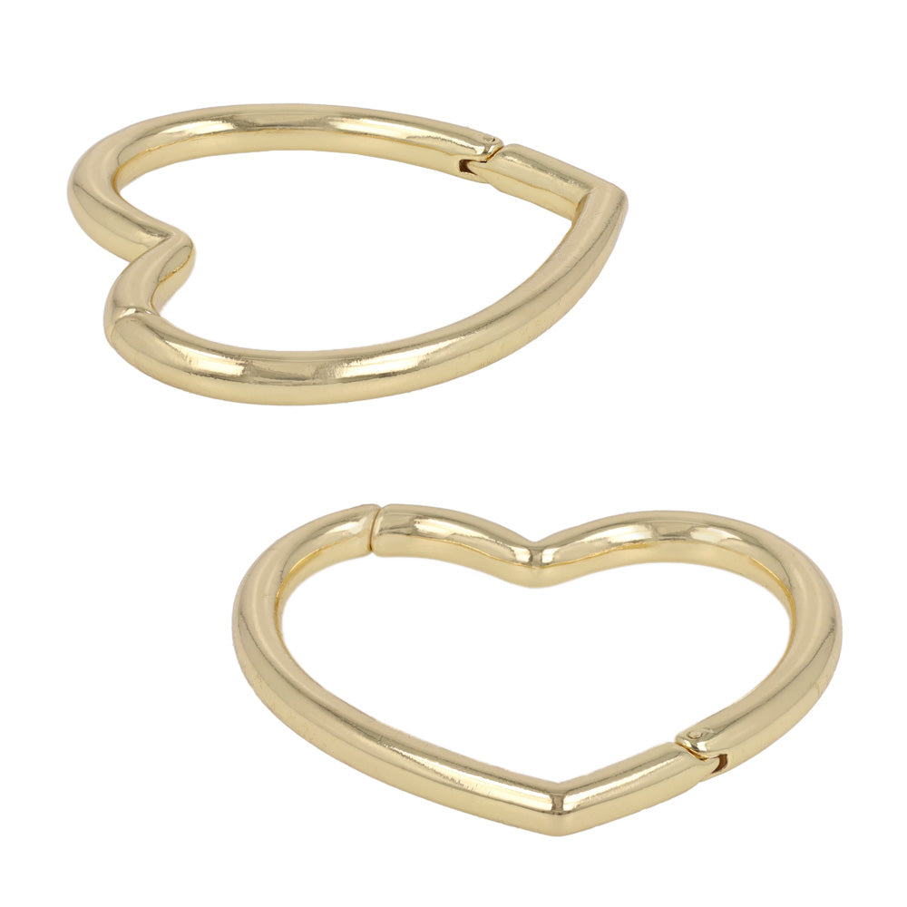 ブレスレット ニッケルフリー メタル ハート マグネットバングル