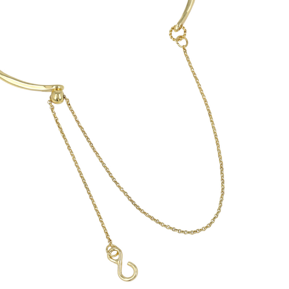 ブレスレット chain 2way bangle ニッケルフリー メタル ツイスト チェーン スライドボール バングル