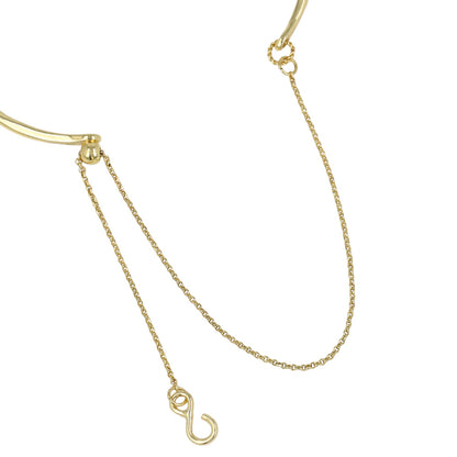 ブレスレット chain 2way bangle ニッケルフリー メタル ツイスト チェーン スライドボール バングル