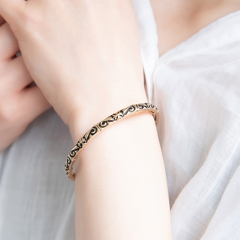 ブレスレット ニッケルフリー メタル クロス ゴムブレスレット