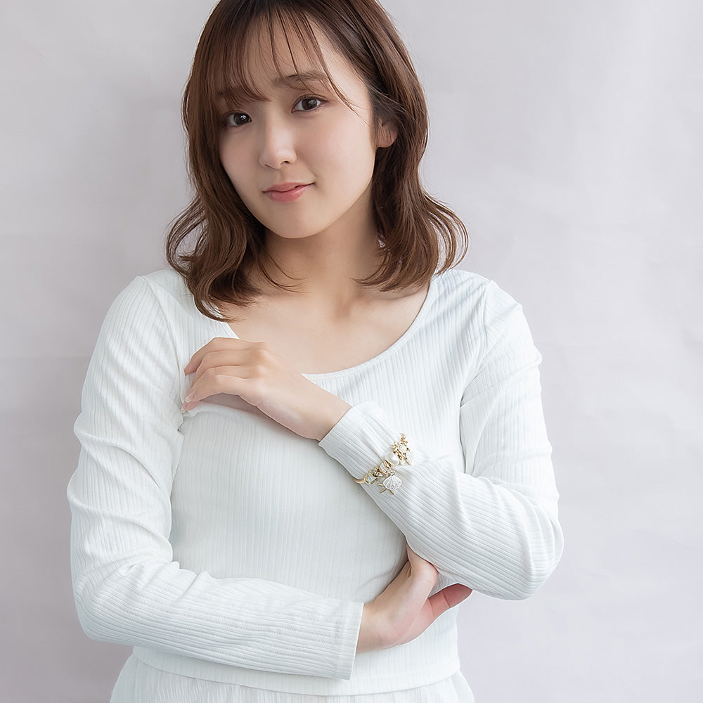 ブレスレット ステンレス メタル ヒトデ シェル ヨット 亀 ハート パール パヴェ ストーン チャーム ワイヤーブレスレット