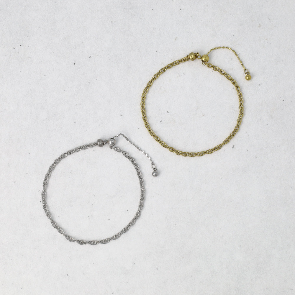 ブレスレット ステンレス メタル チェーン マグネットブレスレット