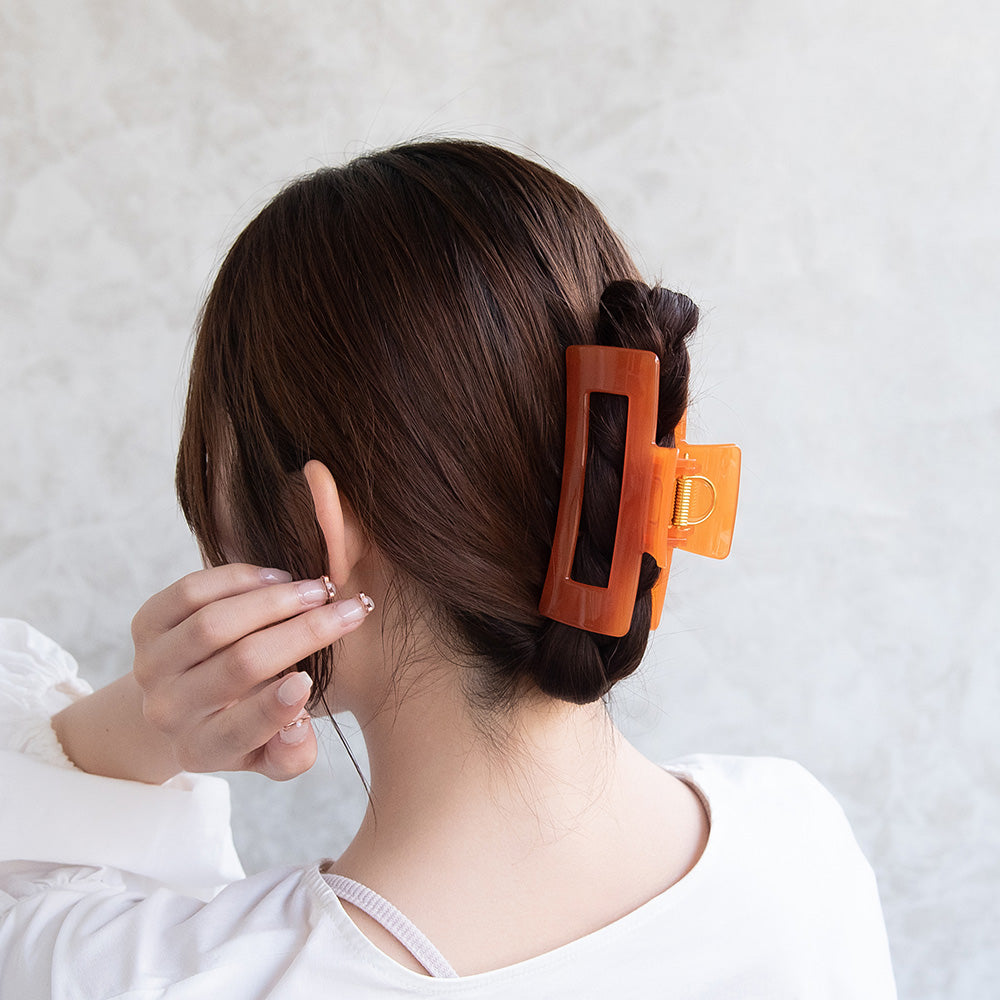 ヘアクリップ レクタングル フレーム カラー バンスクリップ – OSEWAYA
