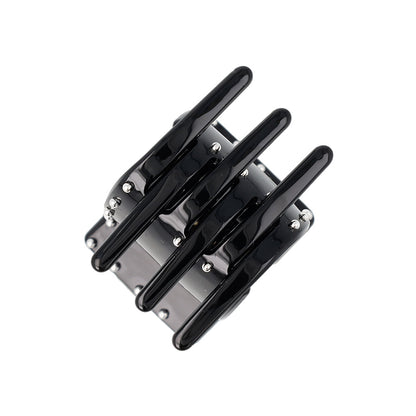 ヘアクリップ メタルボール ブラック レクタングル バンスクリップ